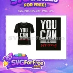 Free Distressed Letters Free Motivational Quote Typography Free SVG - Instant Download