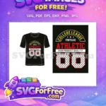 Free Vintage College Free Athletic Typography Design Free SVG - Instant Download