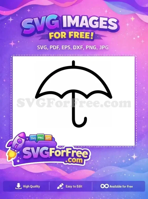 Free Umbrella Detail Free Silhouette Art Movie Free SVG