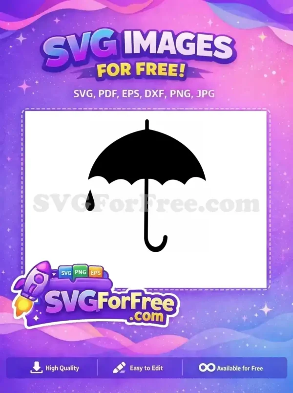 Free Black Umbrella Free Silhouette Umbrella Movie Free SVG