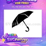 Free Black Umbrella Free Weather Protection Icon Free SVG - Instant Download