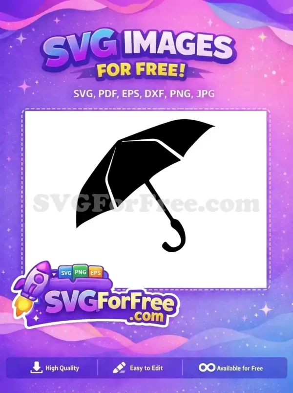Free Black Umbrella Free Weather Protection Icon Free SVG