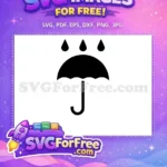 Free Rain Drops Free Umbrella Icon Weather Free SVG - Instant Download