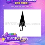 Free Black Umbrella Free Weather Umbrella Silhouette Free SVG - Instant Download