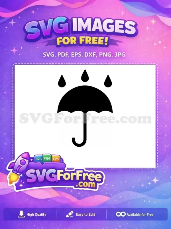 Free Raindrop Umbrella Free Minimalist Weather Free SVG Free Raindrop Umbrella Free Minimalist Weather Free SVG