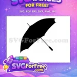 Free Umbrella Free Silhouette Umbrella Movie Free SVG 3 - Instant Download