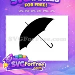 Free Umbrella Free Silhouette Umbrella Movie Free SVG 4 - Instant Download