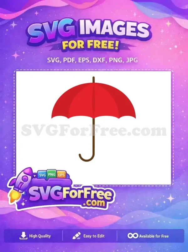 Free Red Umbrella Free Rainy Days Rain Free SVG
