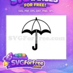 Free Umbrella Detail Free Silhouette Movie Free SVG - Instant Download