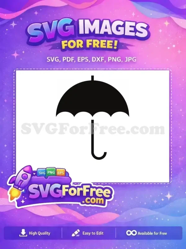 Free Black Simple Umbrella Free Weather Icon Free SVG