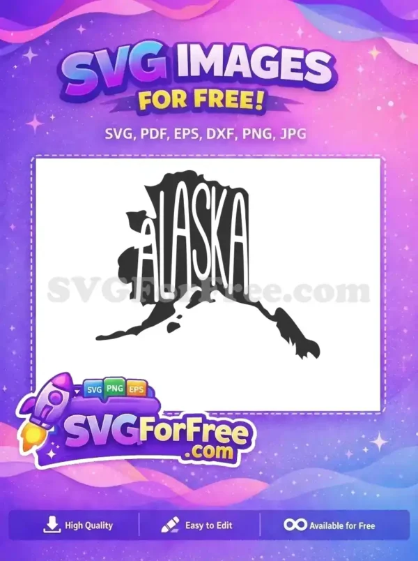 Free Alaska State Free Silhouette USA Free SVG 1
