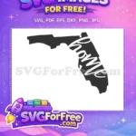 Free Florida State Free Home State Silhouette Free SVG - Instant Download