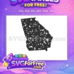 Free Georgia State Detailed Free Silhouette USA Free SVG 1 - Instant Download
