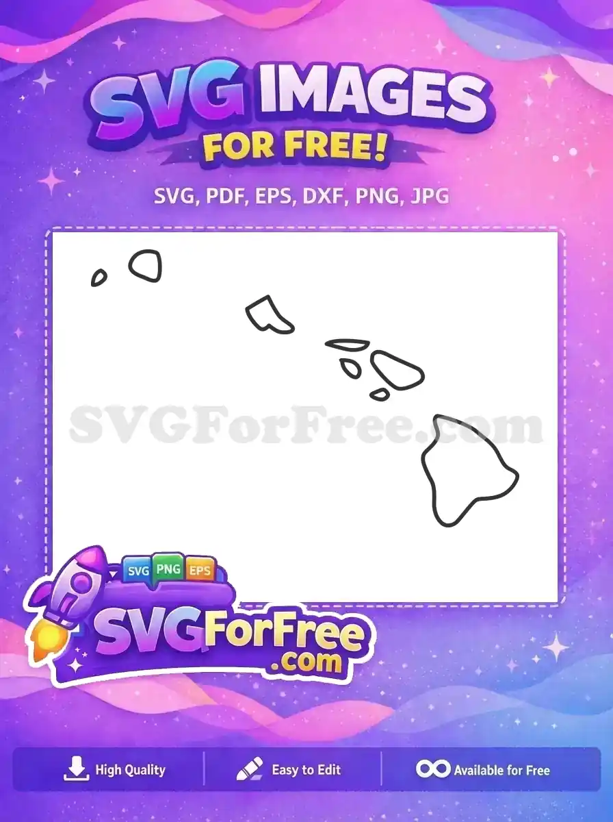 Free Detailed Outlines Free United States Hawaii Free SVG