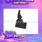 Free Idaho State Free Silhouette USA Free SVG - Instant Download