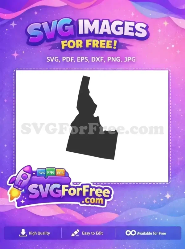 Free Idaho State Free Silhouette USA Free SVG