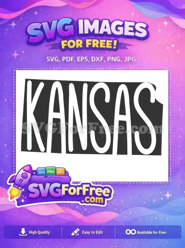 Free Kansas State Shape Free White Outline USA Free SVG Free Kansas State Shape Free White Outline USA Free SVG