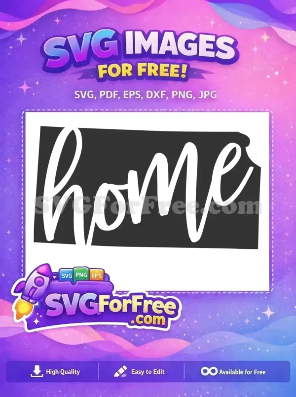 Free Kansas State Shape Free Home State Silhouette Free SVG
