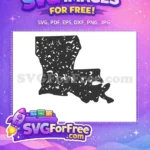 Free Distressed Silhouette Free Louisiana State Geography Free SVG - Instant Download