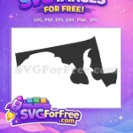 Free Maryland State Shape Free Outline USA Free SVG - Instant Download