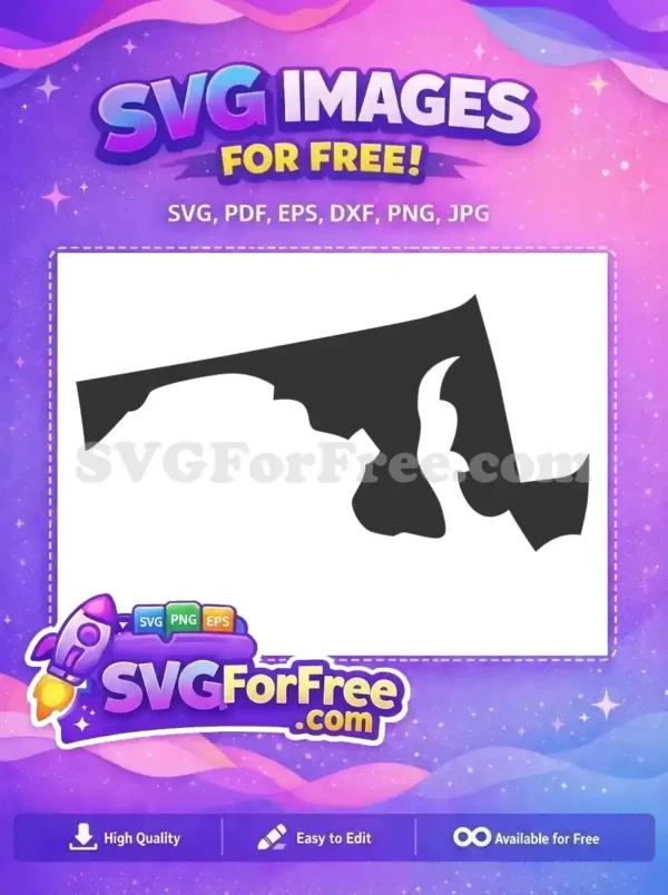 Free Maryland State Shape Free Outline USA Free SVG