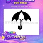 Free Umbrella Silhouette Free Vector Cool Umbrella Free SVG - Instant Download