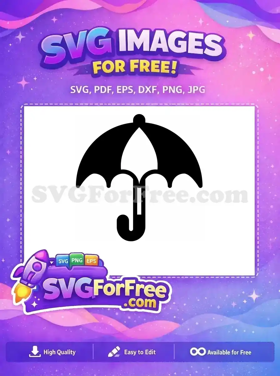 Free Umbrella Silhouette Free Vector Cool Umbrella Free SVG