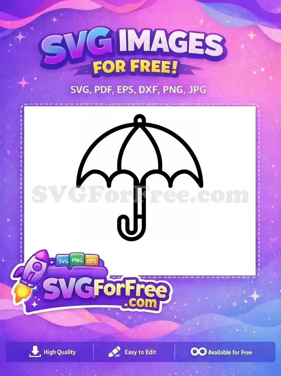 Free Umbrella Silhouette Free Rainy Season Weather Free SVG