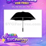 Free Umbrella Free Silhouette Umbrella Movie Free SVG 6 - Instant Download