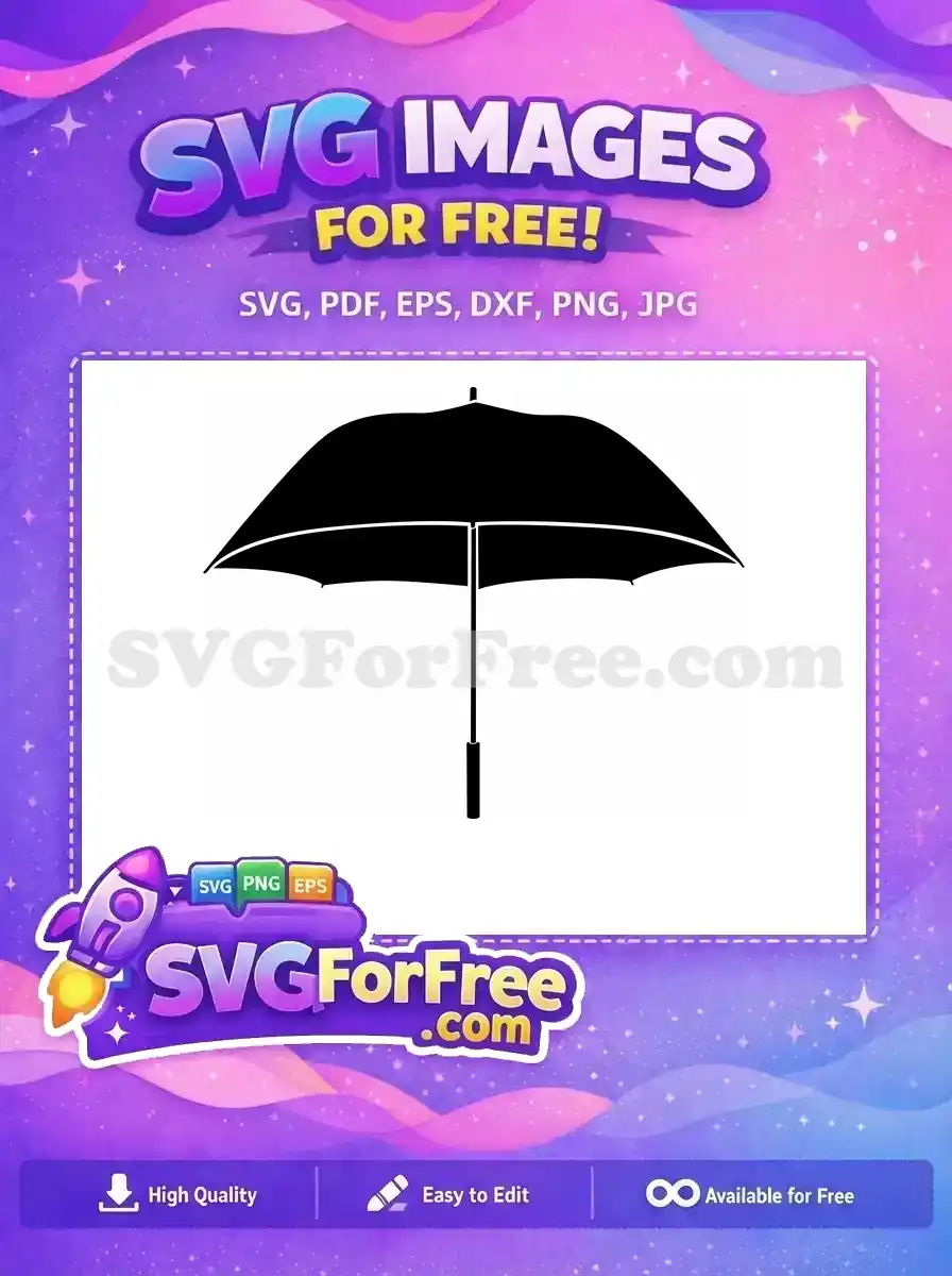 Free Umbrella Free Silhouette Umbrella Movie Free SVG 6