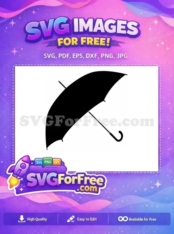 Free Umbrella Detail Free Silhouette Umbrella Movie Free SVG 2