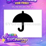 Free Weather Protection Free Rainfall Design Umbrella Free SVG - Instant Download