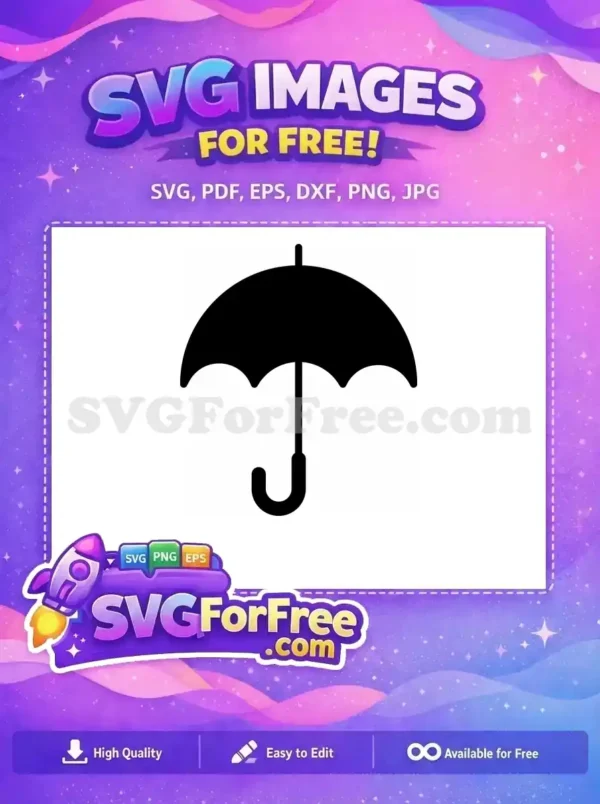 Free Umbrella Detail Free Silhouette Umbrella Movie Free SVG 3