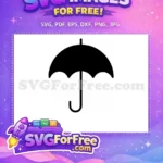 Free Umbrella Silhouette Free Minimalist Design Movie Free SVG - Instant Download