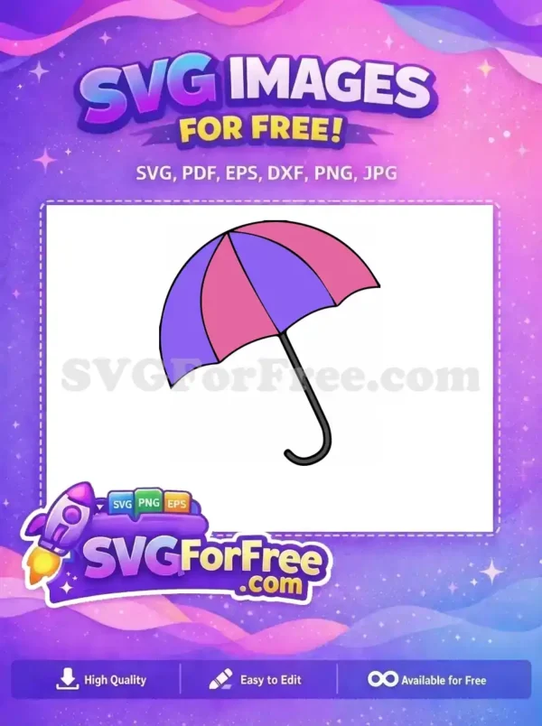 Free Pink Purple Panels Free Weather Umbrella Free SVG