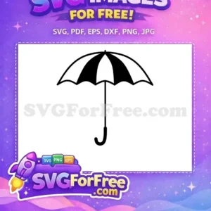 Free Black White Umbrella Free Rain Protection Weather Free SVG