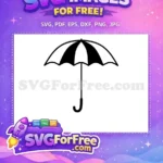 Free Striped Umbrella Free Weather Icon Protection Free SVG - Instant Download