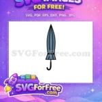 Free Blue Umbrella Top Free Geometric Base 1 Free SVG - Instant Download
