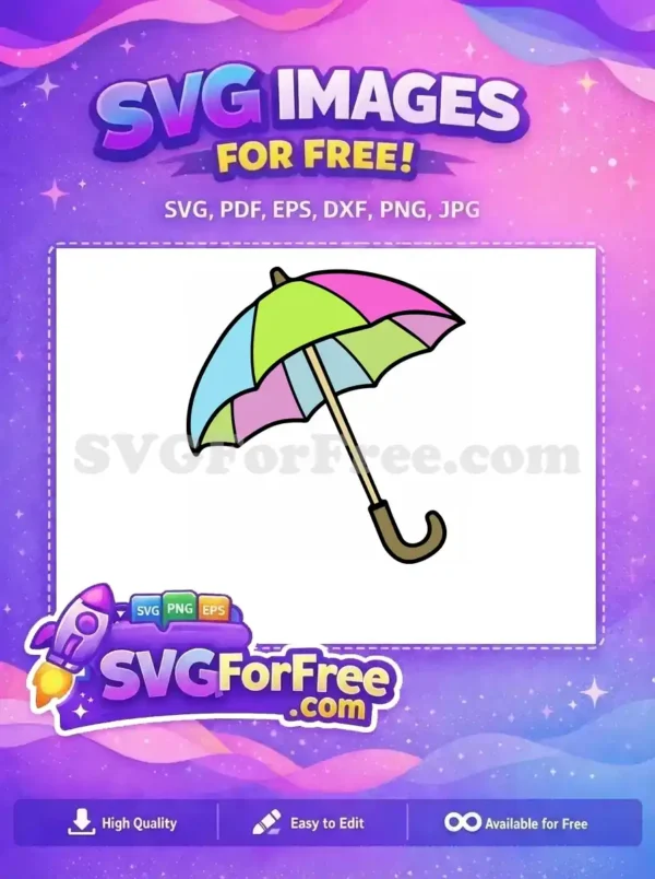 Free Pastel Segments Free Handle Design Umbrella Free SVG Free Pastel Segments Free Handle Design Umbrella Free SVG