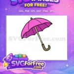 Free Pink Top Free Purple Bottom Umbrella Free SVG - Instant Download