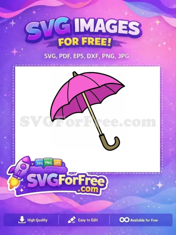 Free Pink Top Free Purple Bottom Umbrella Free SVG Free Pink Top Free Purple Bottom Umbrella Free SVG
