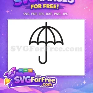 Free Black Line Art Free Weather Icon Umbrella Free SVG Free Black Line Art Free Weather Icon Umbrella Free SVG