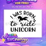 Free Stars Unicorn Free Ride Quote Free Unicorn SVG - Instant Download