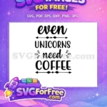 Free Cute Unicorn Free Colorful Mane Unicorn Free SVG 1 - Instant Download