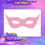 Free Pink Masquerade Free Elegant Mask Carnival Free SVG - Instant Download