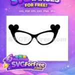 Free Heart Glasses Free Valentine Accessory Unicorn Free SVG - Instant Download