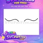 Free Wavy Eyebrows Free Black Design Character Free SVG - Instant Download