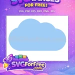 Free Light Blue Free Cloud Weather Free SVG - Instant Download