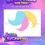 Free Colorful Swirls Free Abstract Shapes Graphic Free SVG - Instant Download