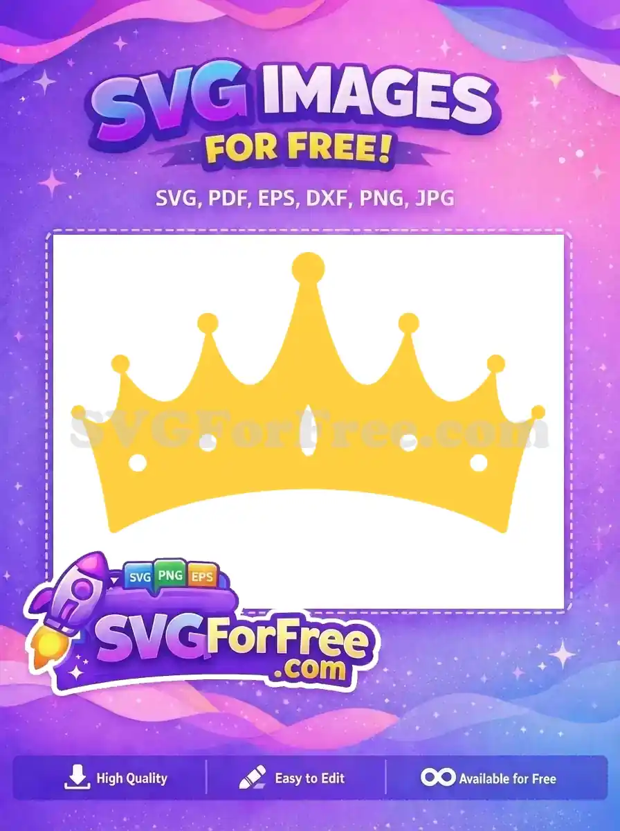 Free Golden Crown Free Simple Design One Free SVG